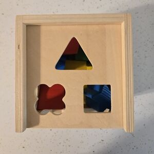 Melissa and Doug Wooden Shape Sorting Cube